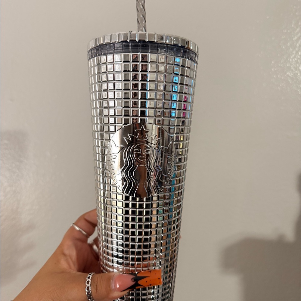 Starbucks Metallic Silver Tumbler